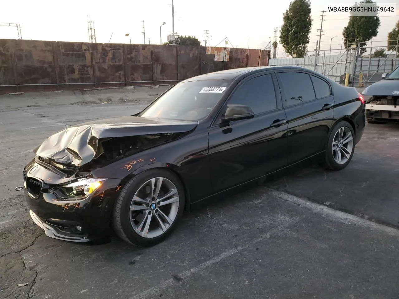 2017 BMW 330 I VIN: WBA8B9G55HNU49642 Lot: 80880274