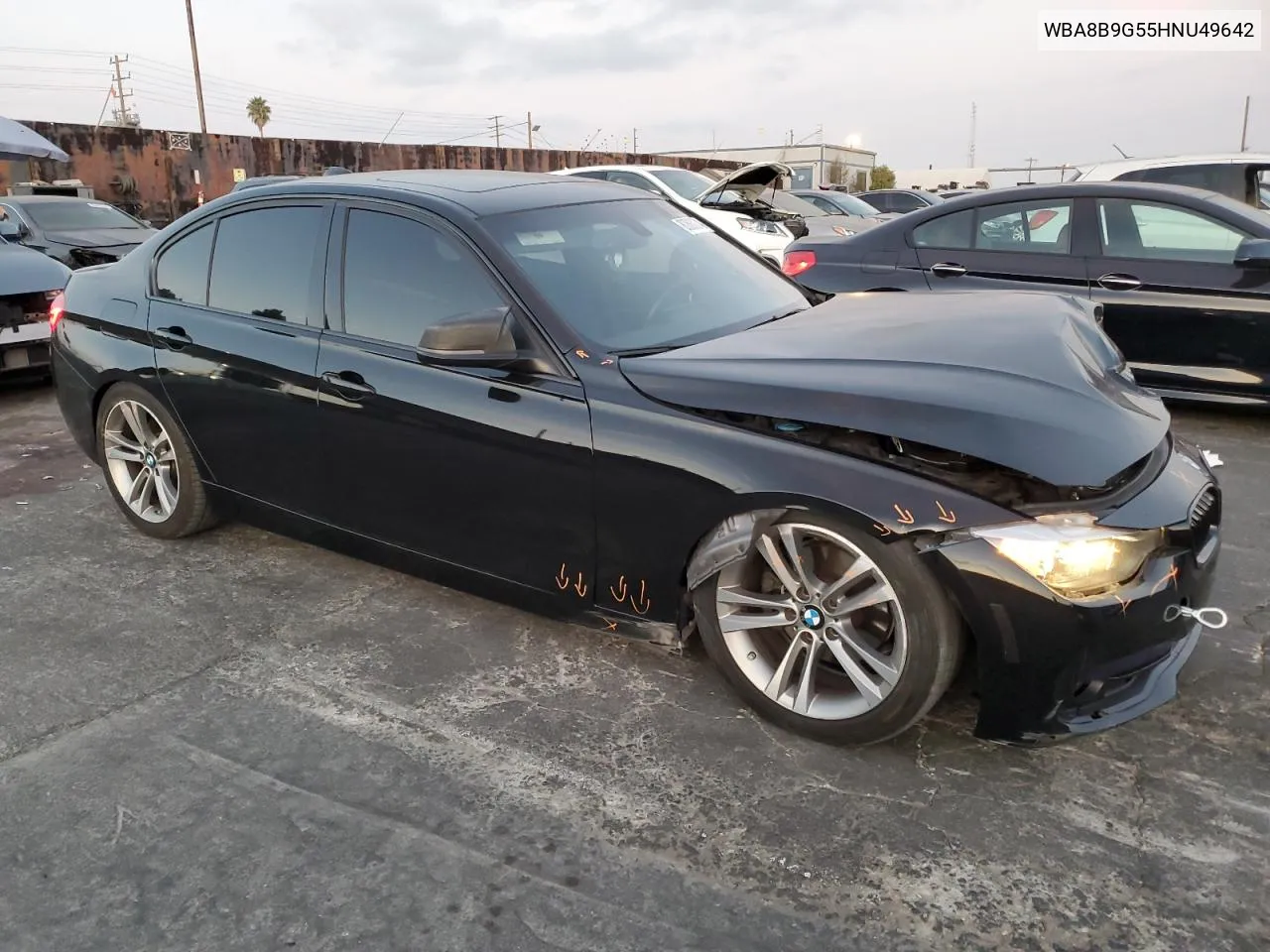 2017 BMW 330 I VIN: WBA8B9G55HNU49642 Lot: 80880274