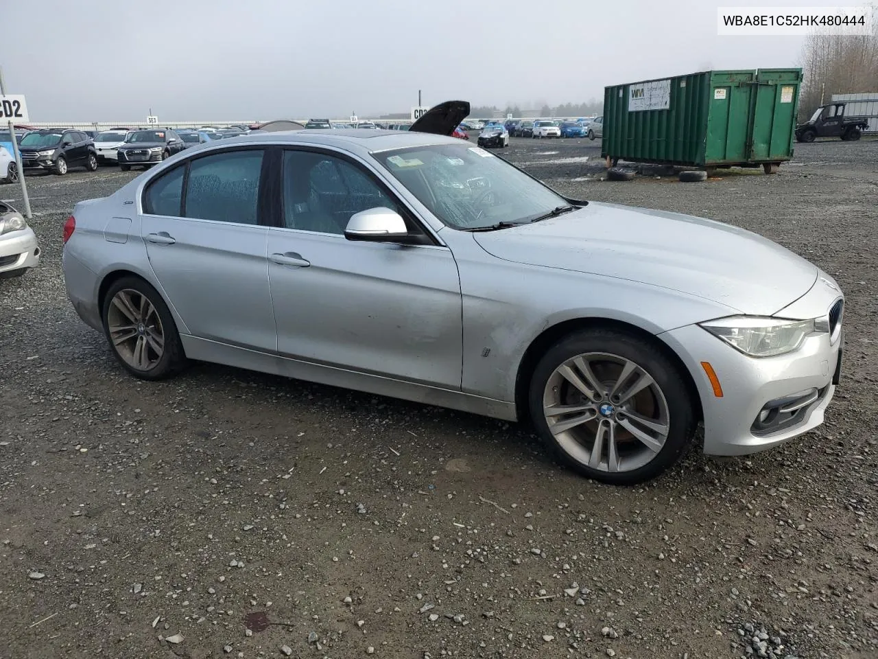 2017 BMW 330E VIN: WBA8E1C52HK480444 Lot: 80998674