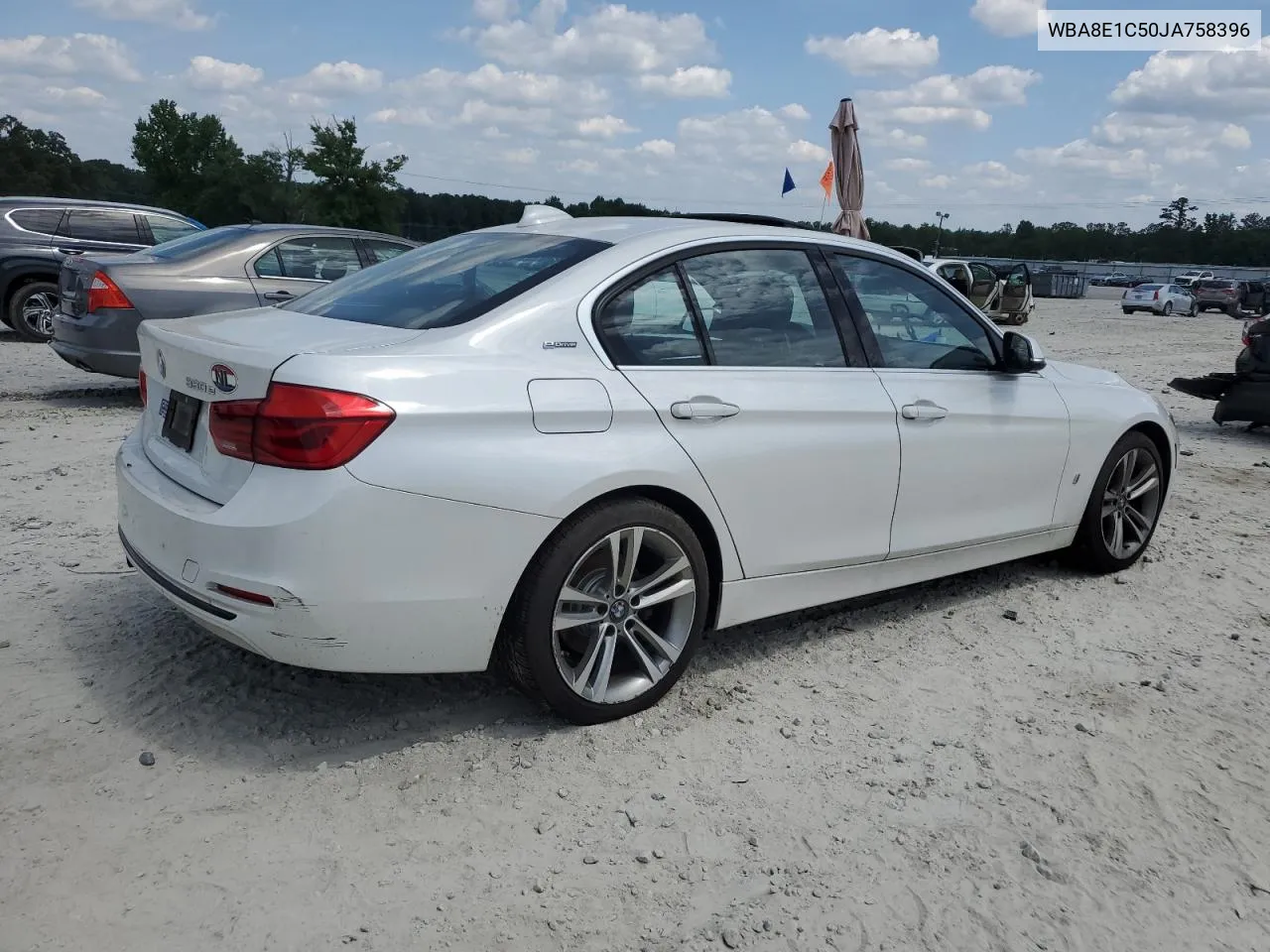 2018 BMW 330E VIN: WBA8E1C50JA758396 Lot: 54569464