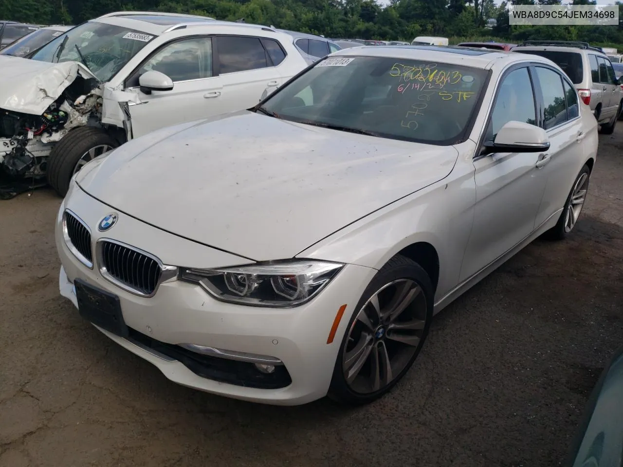 2018 BMW 330 Xi VIN: WBA8D9C54JEM34698 Lot: 57021013