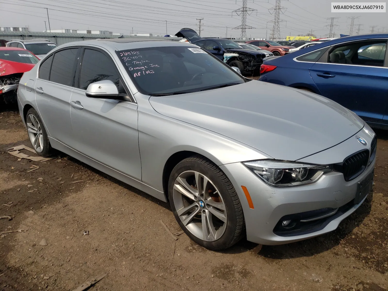 2018 BMW 330 Xi VIN: WBA8D9C5XJA607910 Lot: 64569174