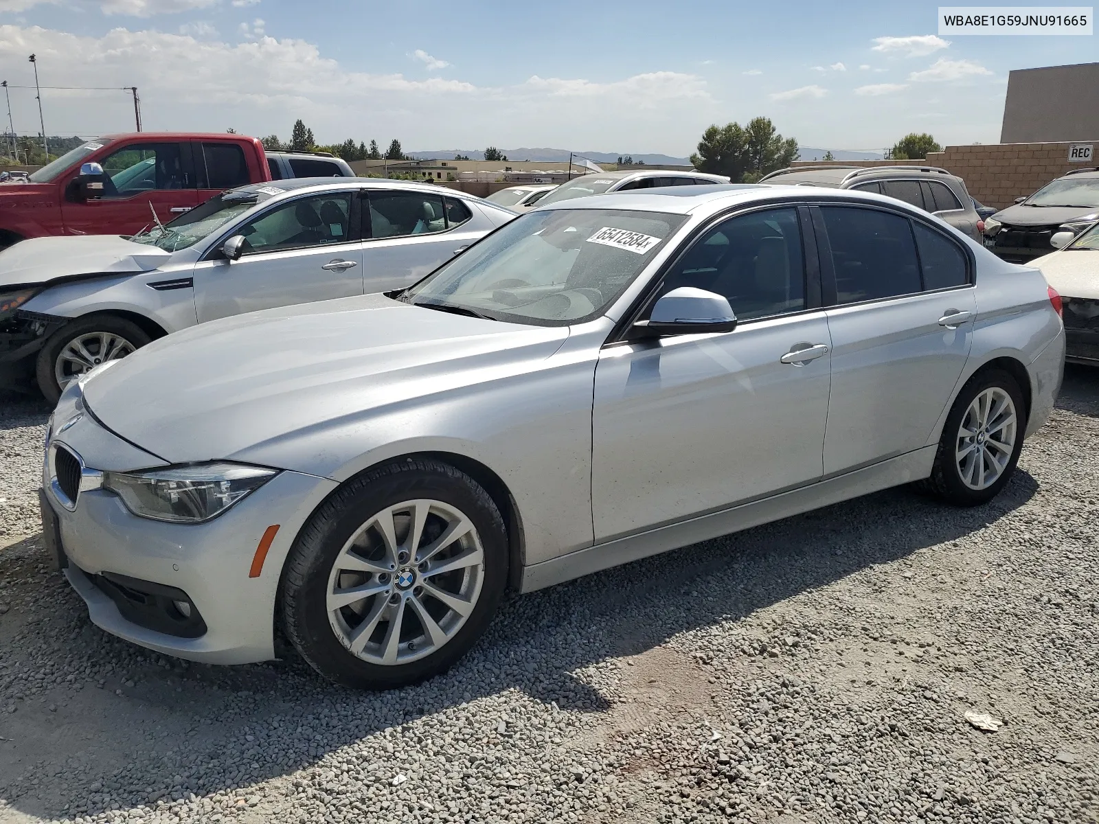 2018 BMW 320 I VIN: WBA8E1G59JNU91665 Lot: 65412584