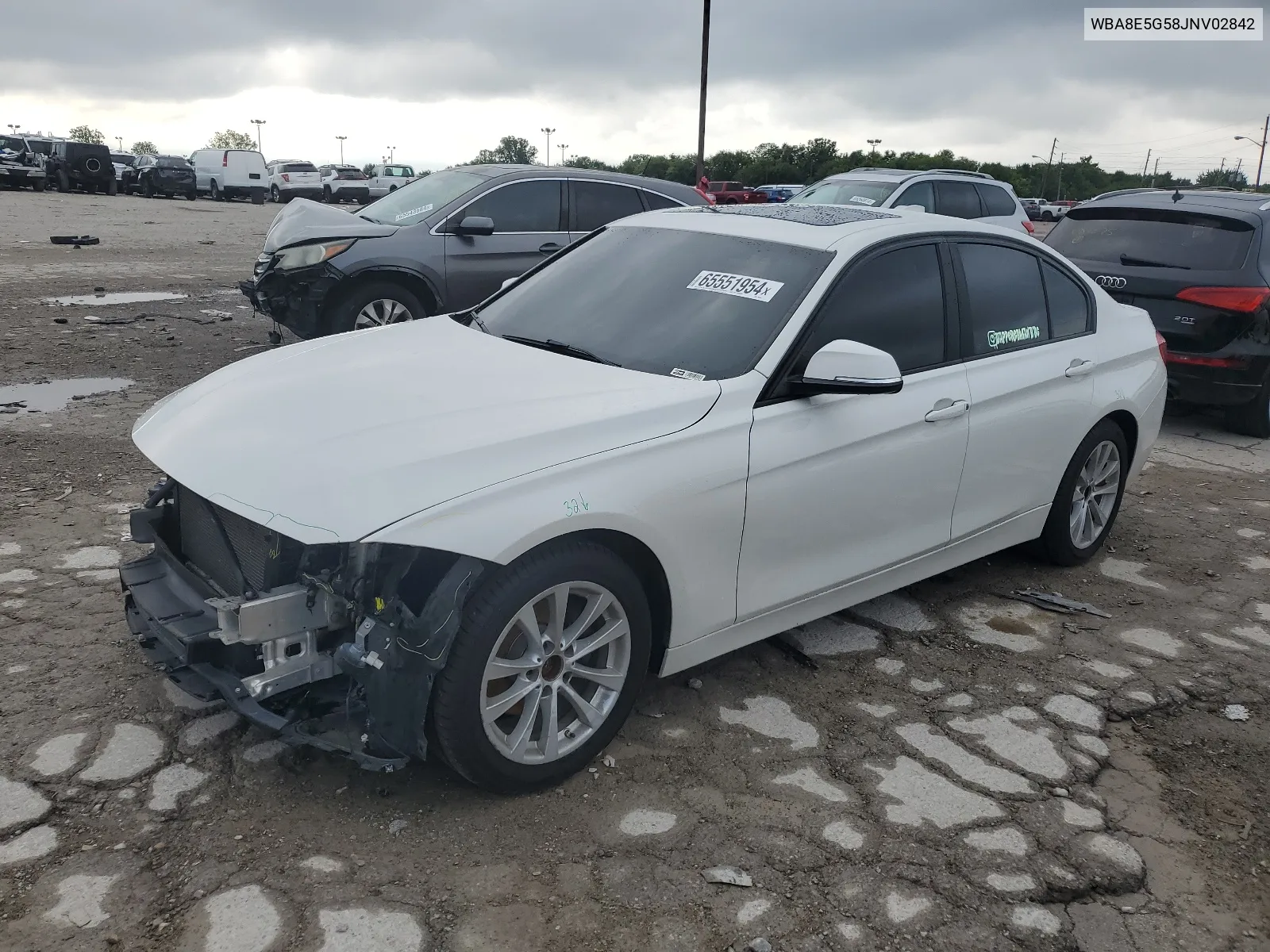 2018 BMW 320 Xi VIN: WBA8E5G58JNV02842 Lot: 65551954