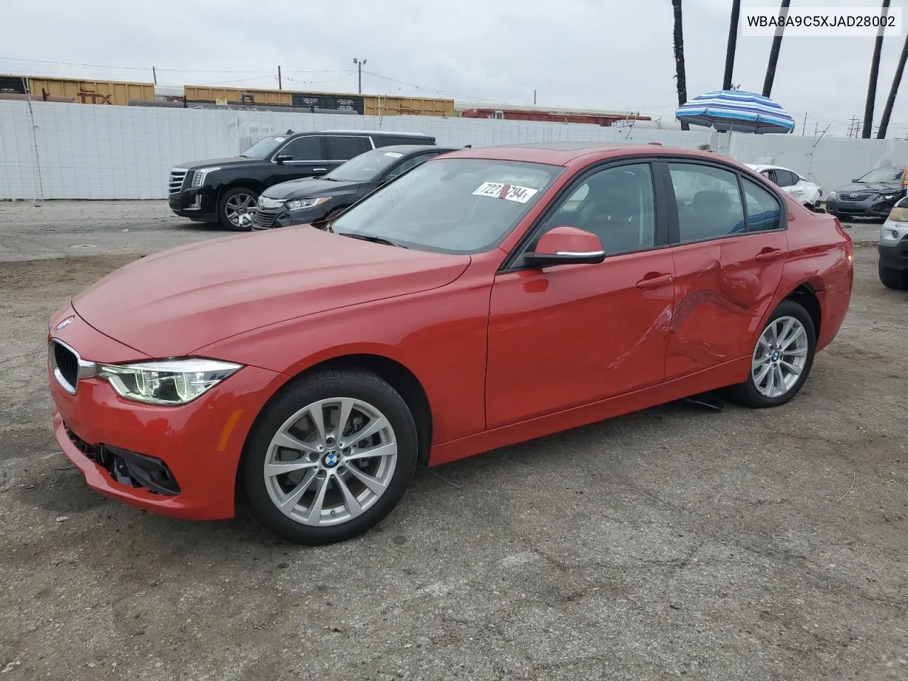 2018 BMW 320 I VIN: WBA8A9C5XJAD28002 Lot: 72210794