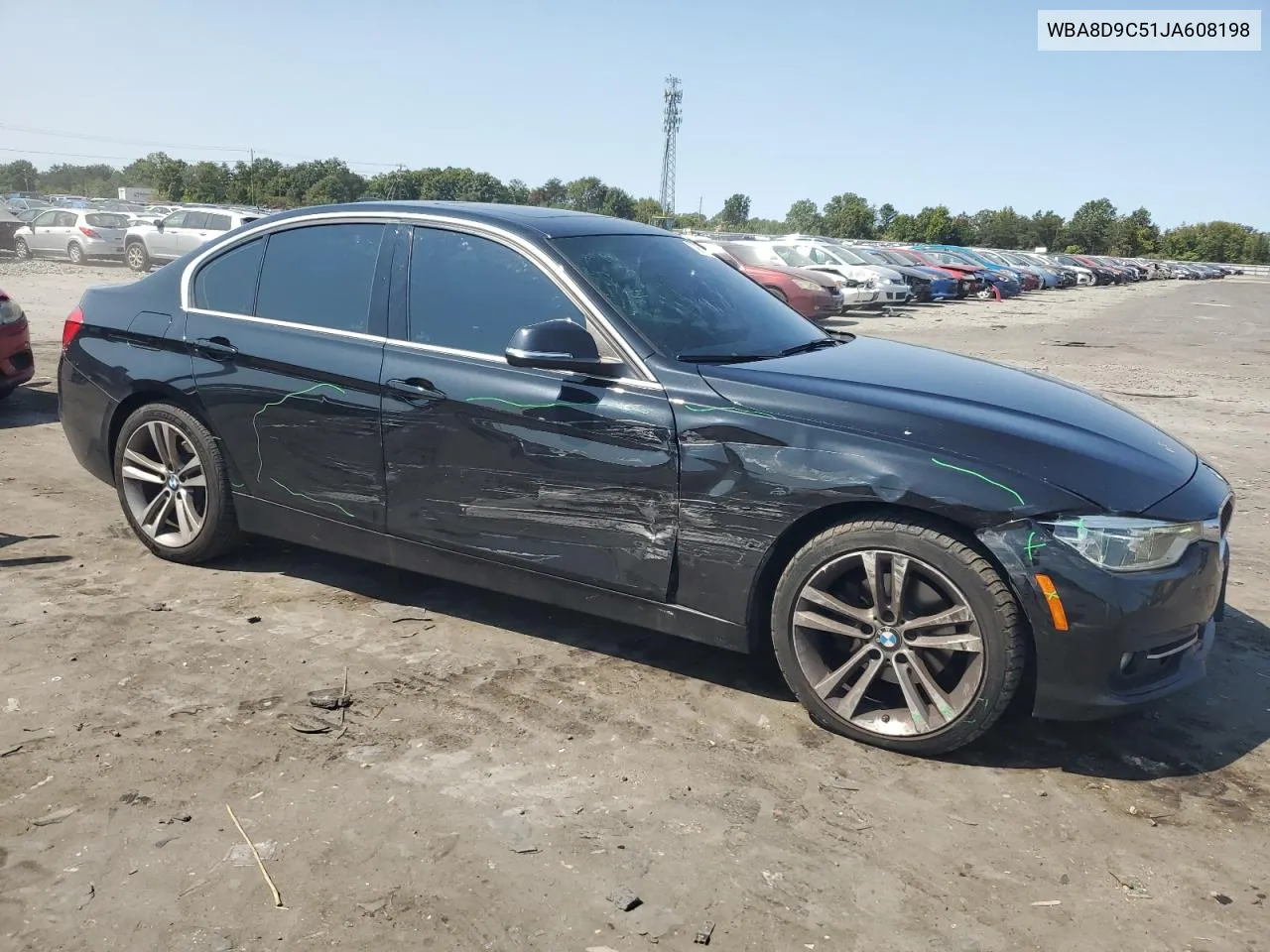 2018 BMW 330 Xi VIN: WBA8D9C51JA608198 Lot: 74825604