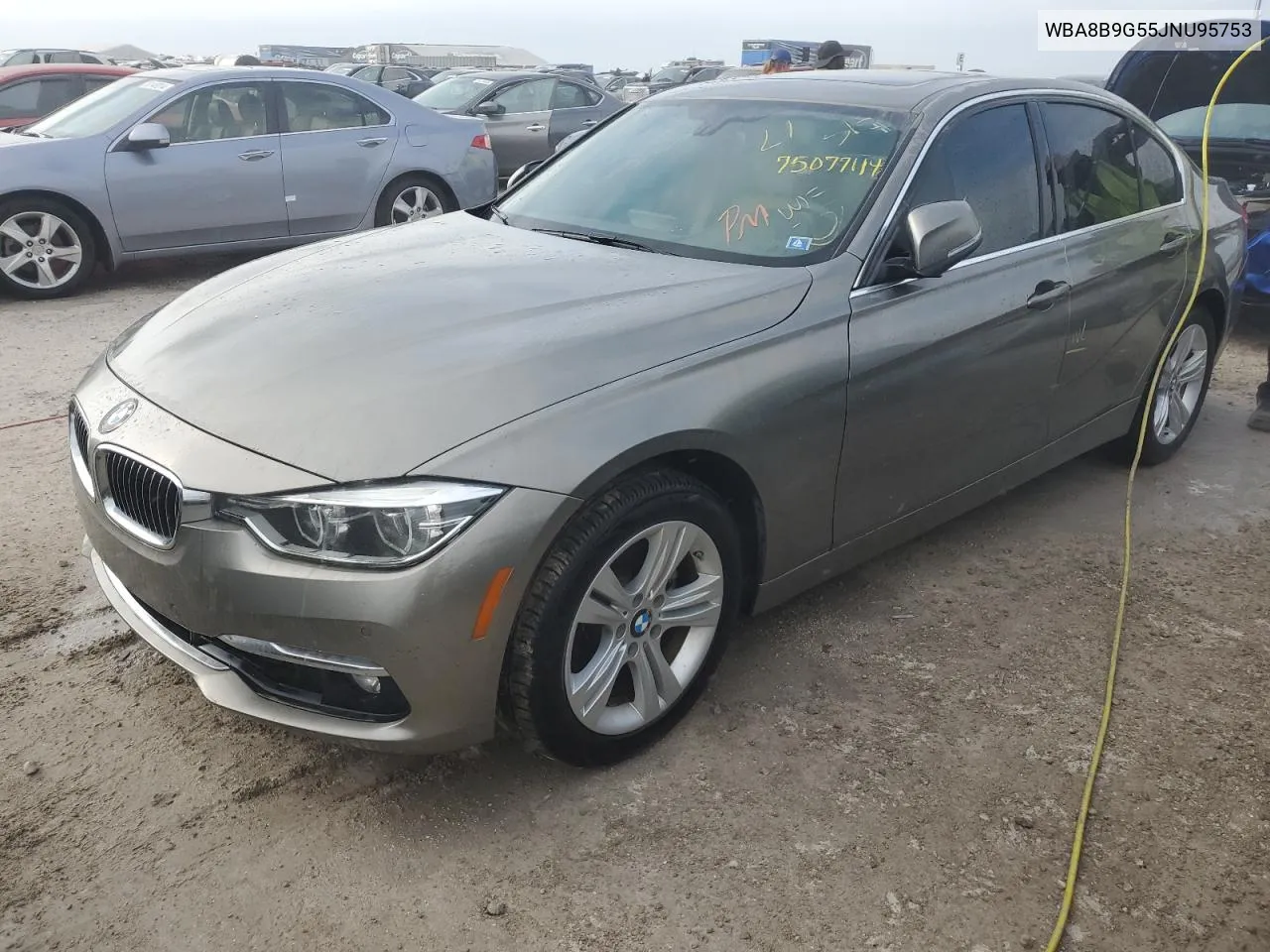 2018 BMW 330 I VIN: WBA8B9G55JNU95753 Lot: 75077114