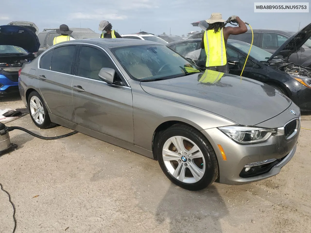 2018 BMW 330 I VIN: WBA8B9G55JNU95753 Lot: 75077114