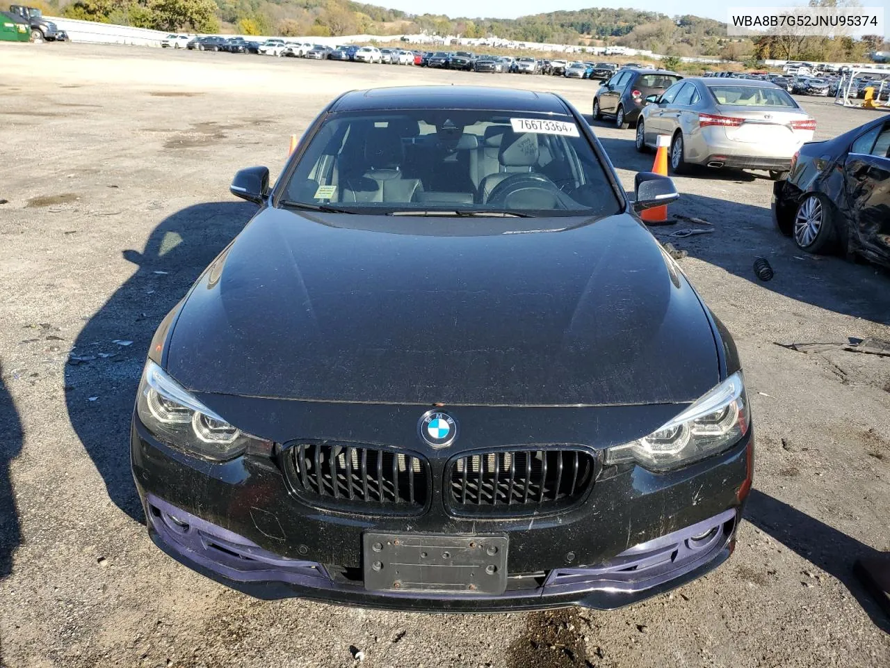 2018 BMW 340 Xi VIN: WBA8B7G52JNU95374 Lot: 76673364