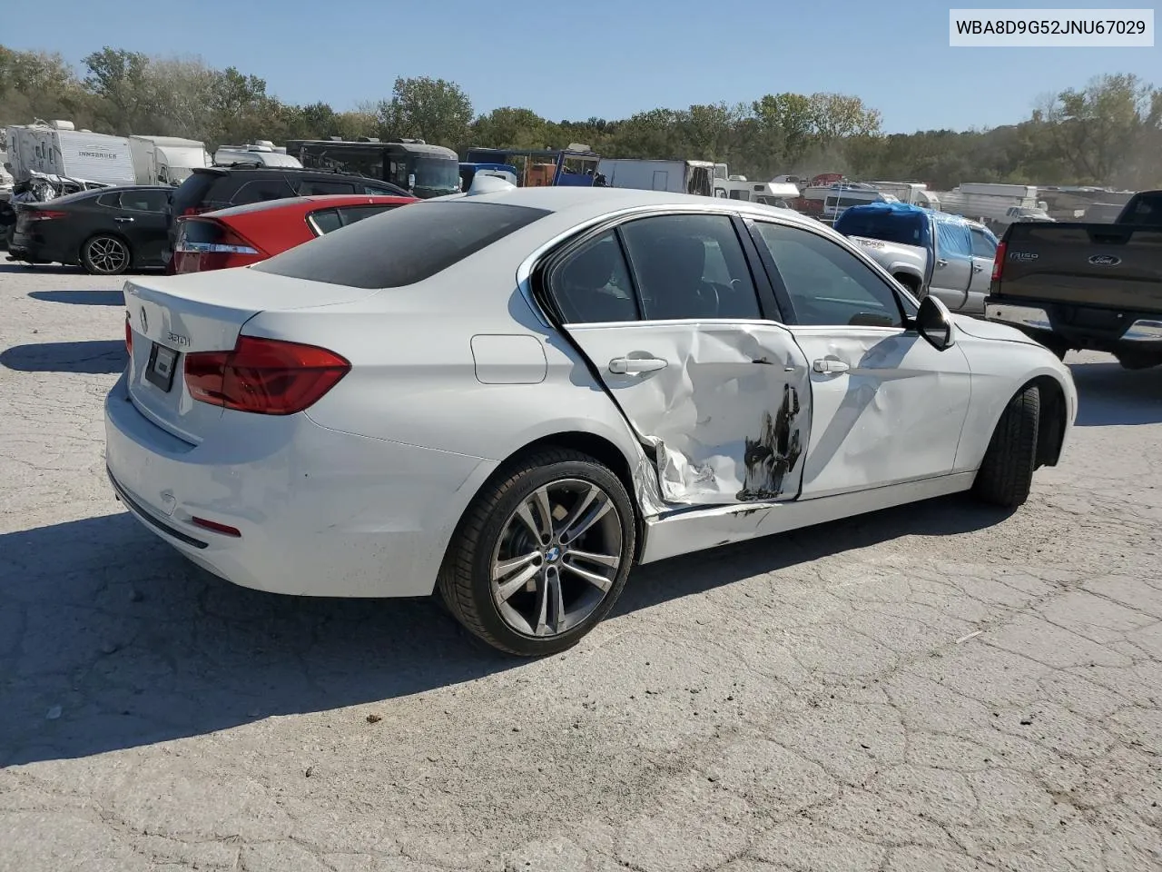 2018 BMW 330 Xi VIN: WBA8D9G52JNU67029 Lot: 76727894