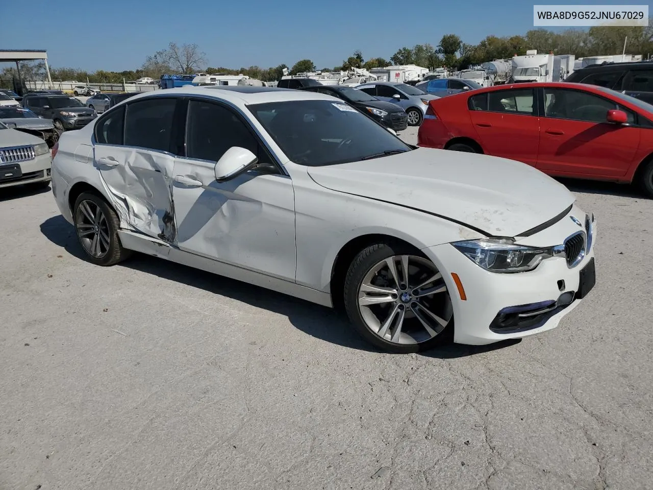 2018 BMW 330 Xi VIN: WBA8D9G52JNU67029 Lot: 76727894