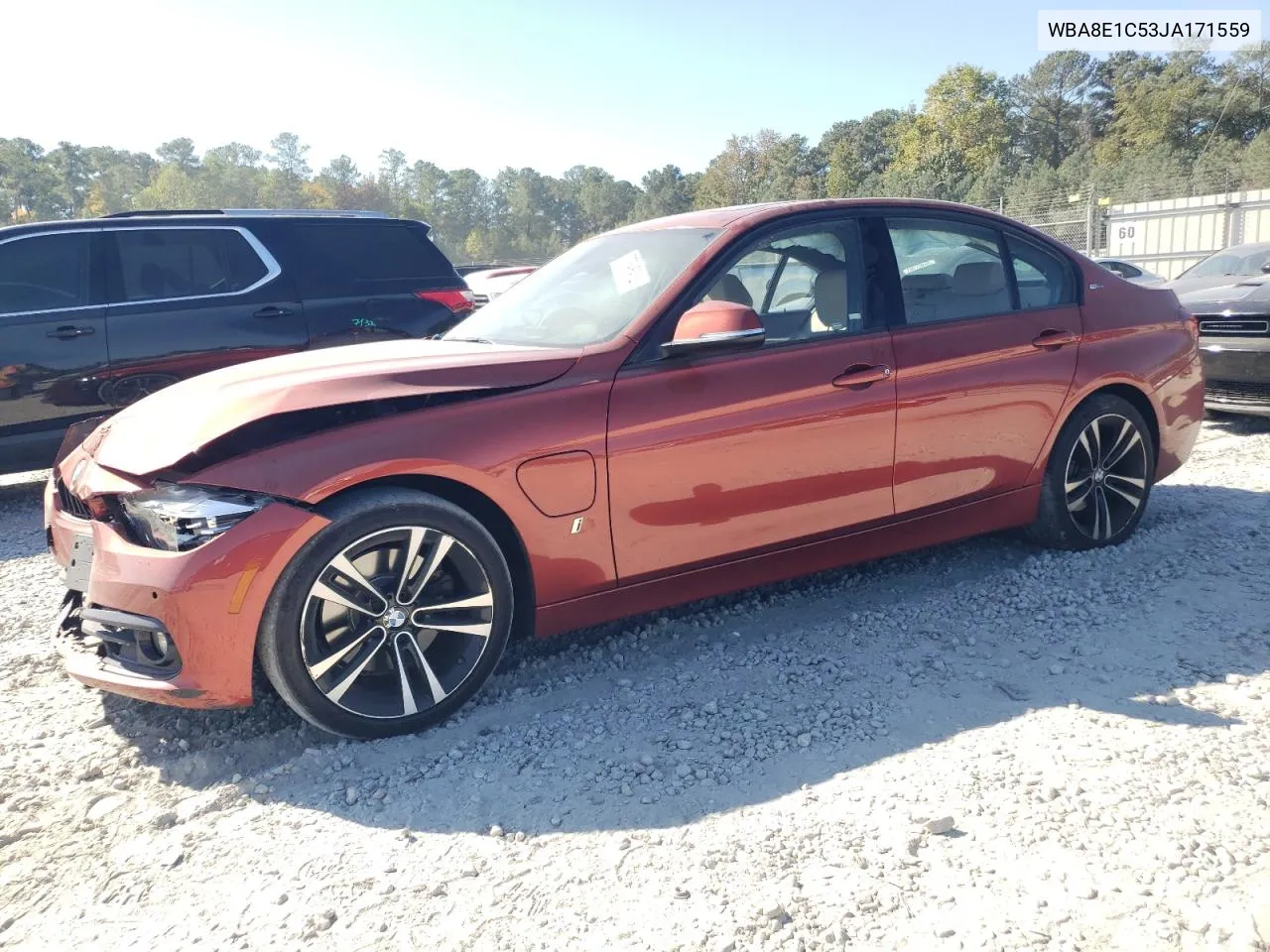 2018 BMW 330E VIN: WBA8E1C53JA171559 Lot: 77595914