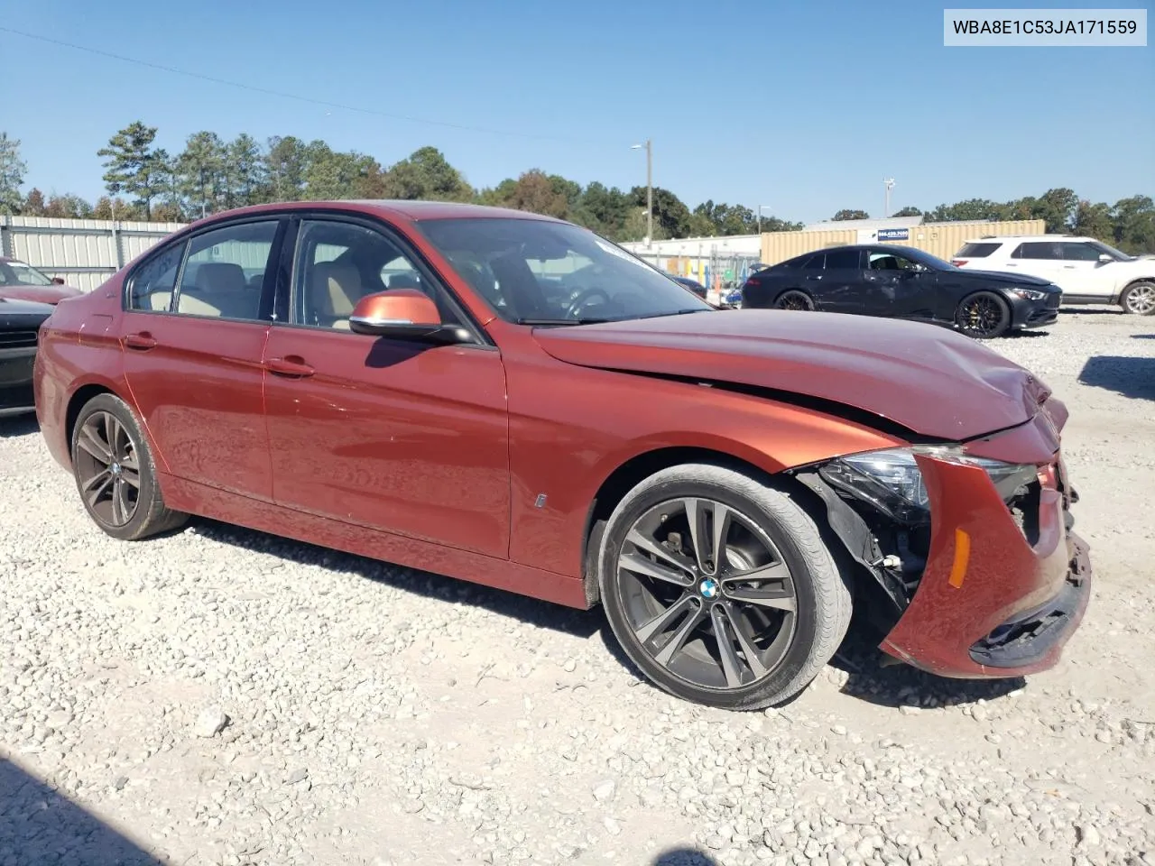 2018 BMW 330E VIN: WBA8E1C53JA171559 Lot: 77595914