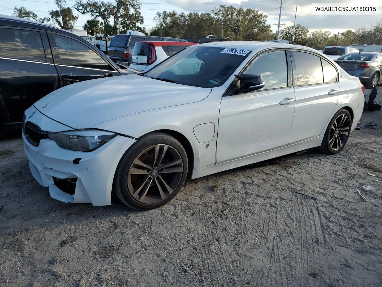 2018 BMW 330E VIN: WBA8E1C59JA180315 Lot: 78508724