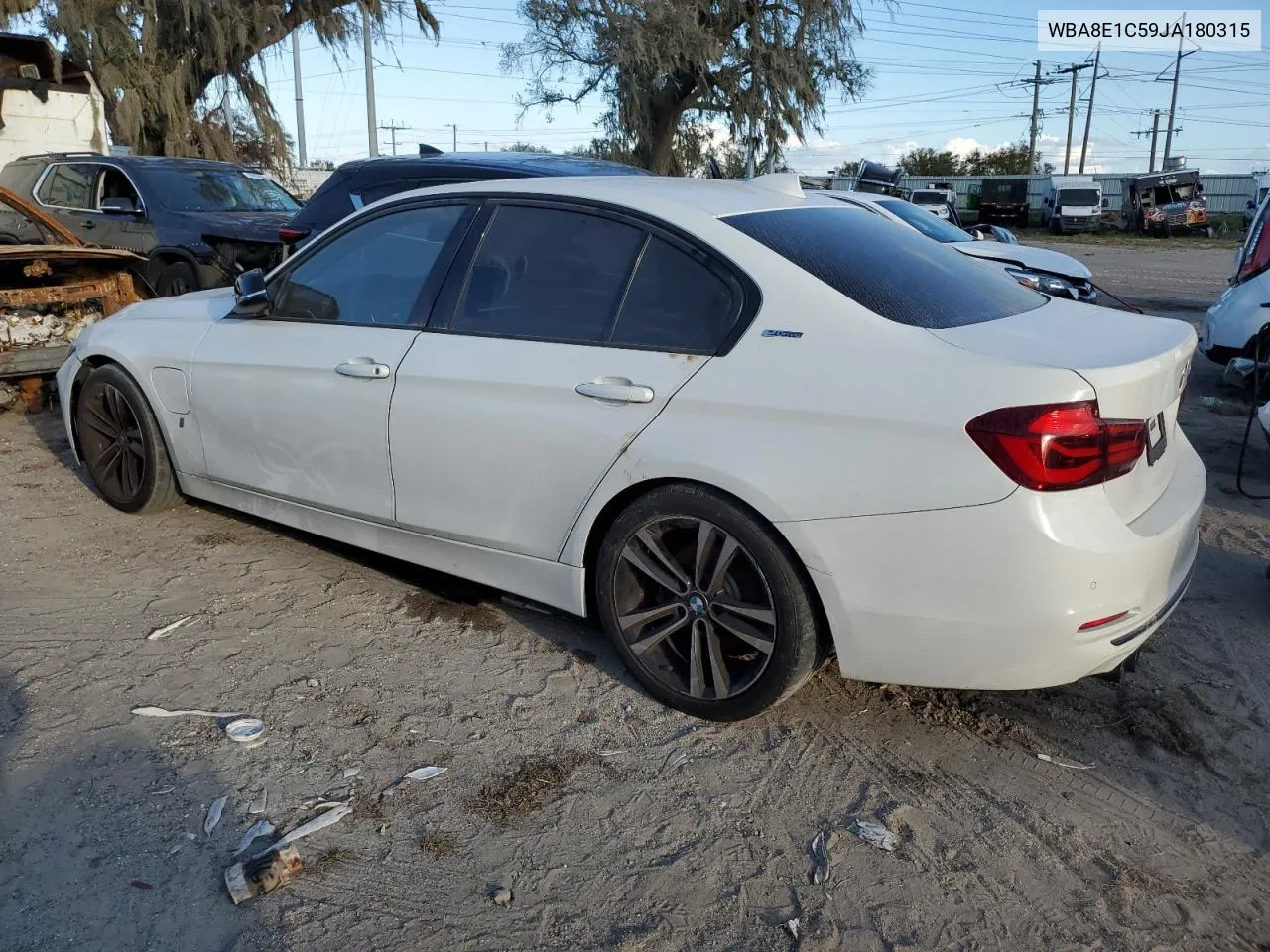 2018 BMW 330E VIN: WBA8E1C59JA180315 Lot: 78508724