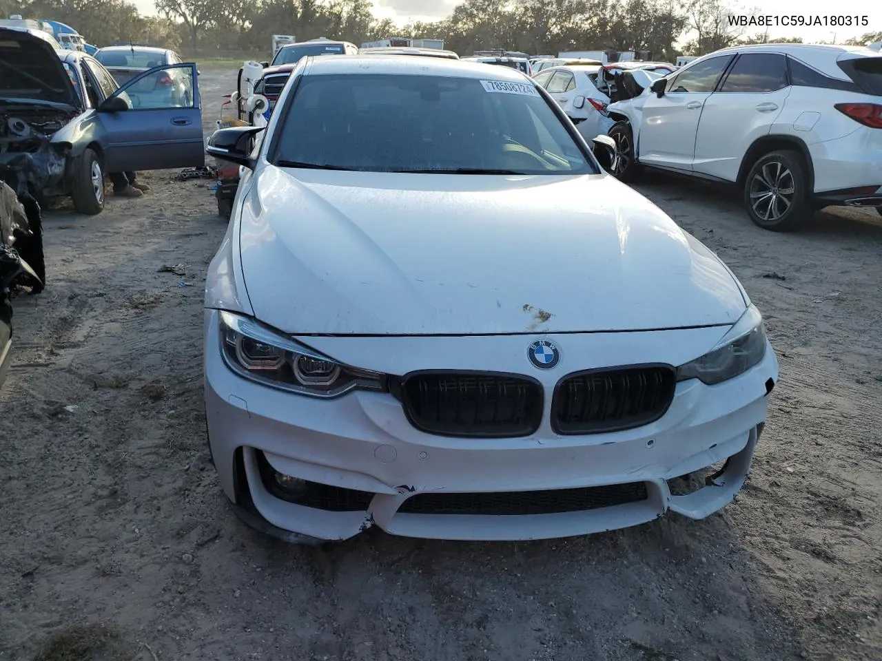 2018 BMW 330E VIN: WBA8E1C59JA180315 Lot: 78508724