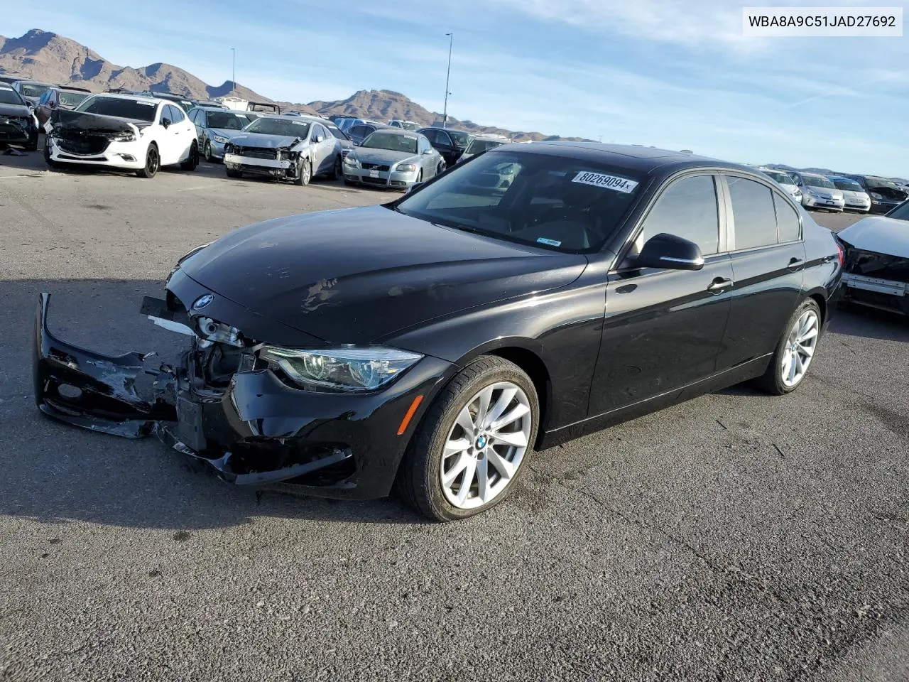 2018 BMW 320 I VIN: WBA8A9C51JAD27692 Lot: 80269094