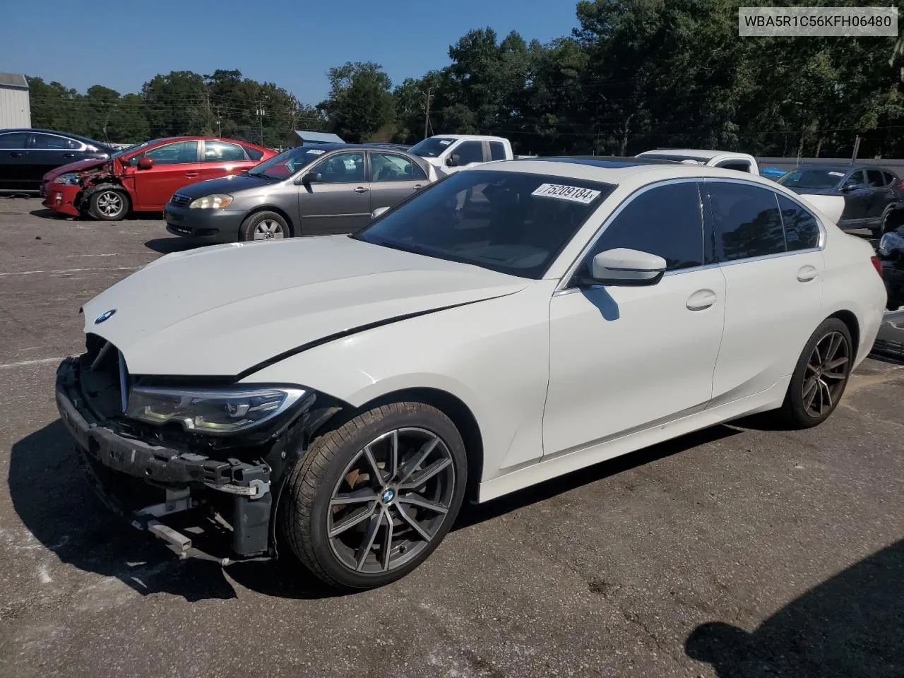 2019 BMW 330I VIN: WBA5R1C56KFH06480 Lot: 75209184