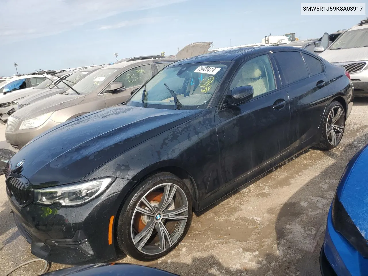 2019 BMW 330I VIN: 3MW5R1J59K8A03917 Lot: 75422414