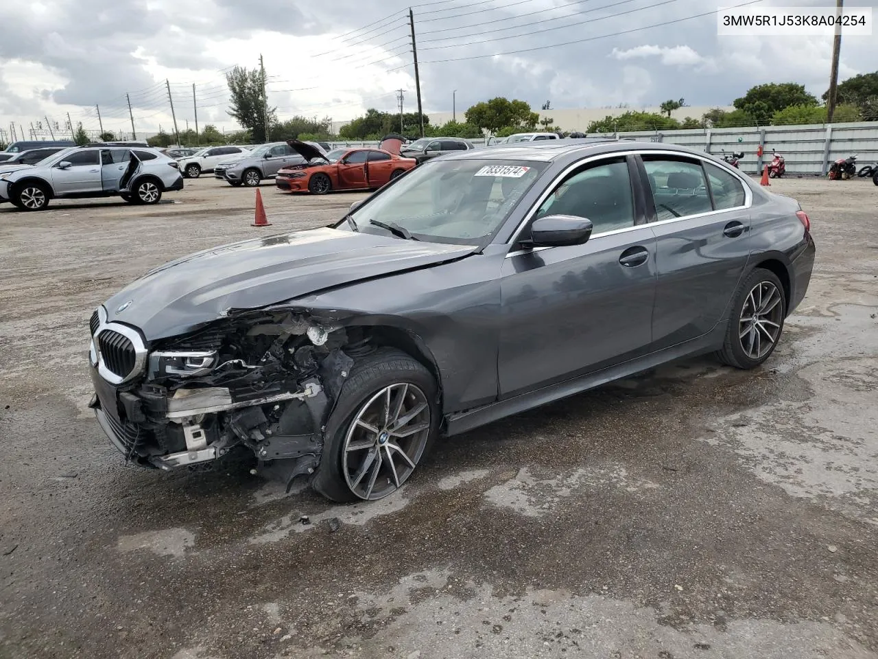 2019 BMW 330I VIN: 3MW5R1J53K8A04254 Lot: 78331574