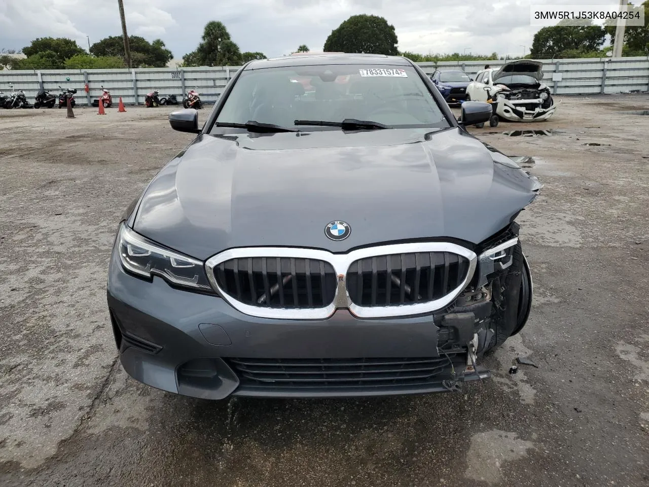 2019 BMW 330I VIN: 3MW5R1J53K8A04254 Lot: 78331574