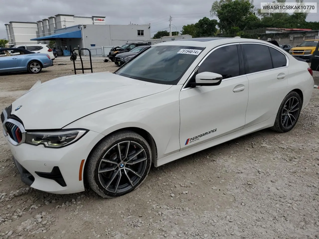 2019 BMW 330I VIN: WBA5R1C58KAK10770 Lot: 79194614