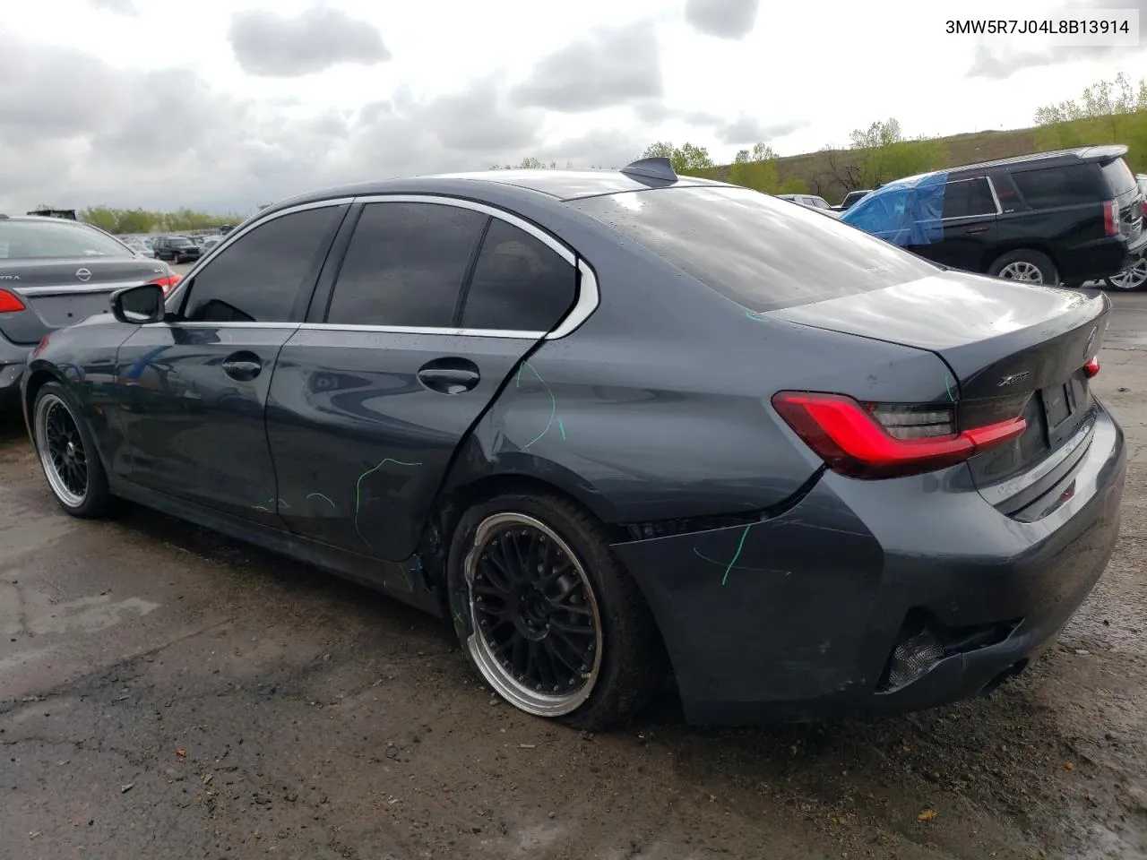 3MW5R7J04L8B13914 2020 BMW 330Xi