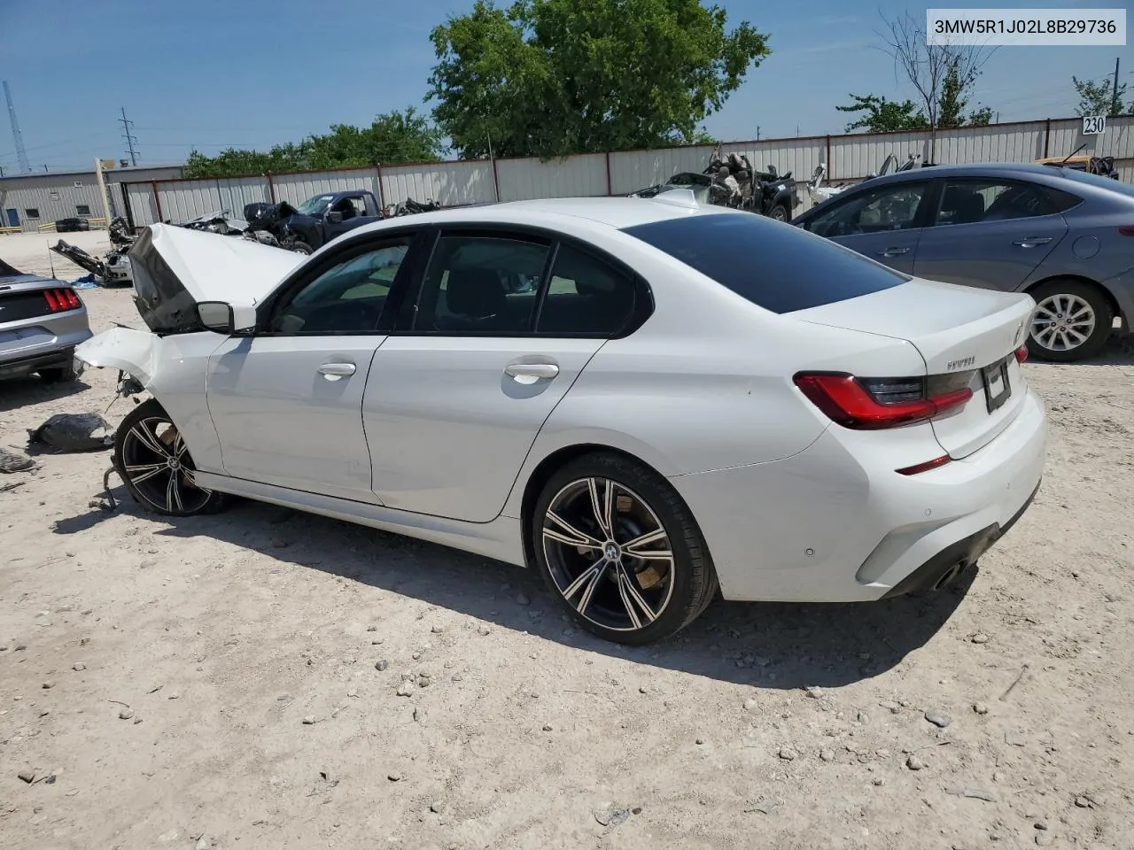 2020 BMW 330I VIN: 3MW5R1J02L8B29736 Lot: 54785104