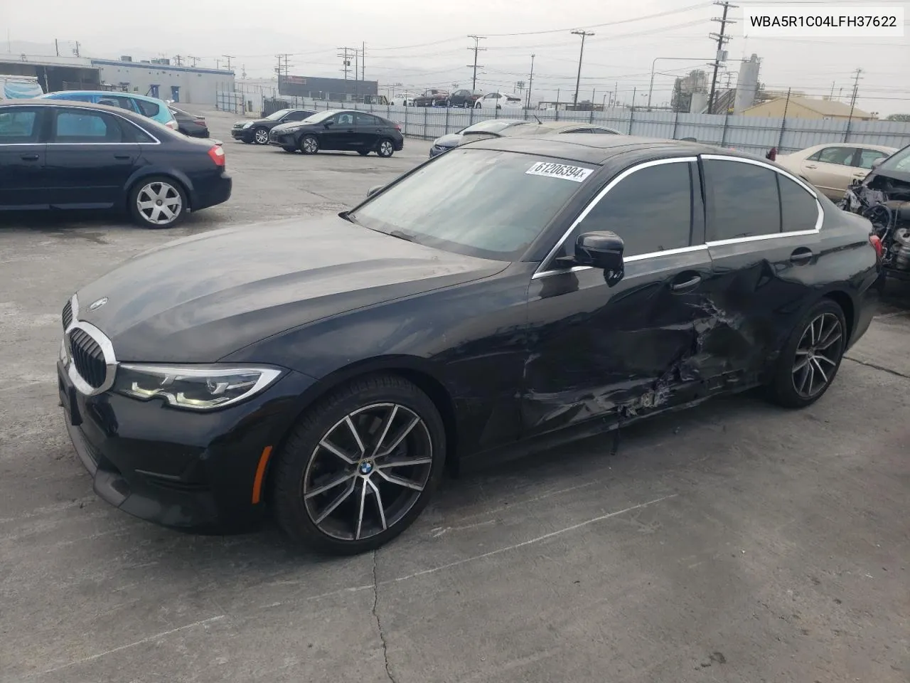 2020 BMW 330I VIN: WBA5R1C04LFH37622 Lot: 61206394