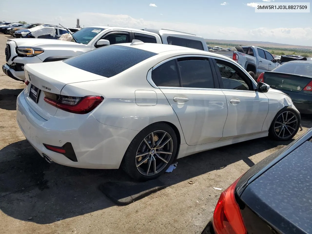 2020 BMW 330I VIN: 3MW5R1J03L8B27509 Lot: 62574474