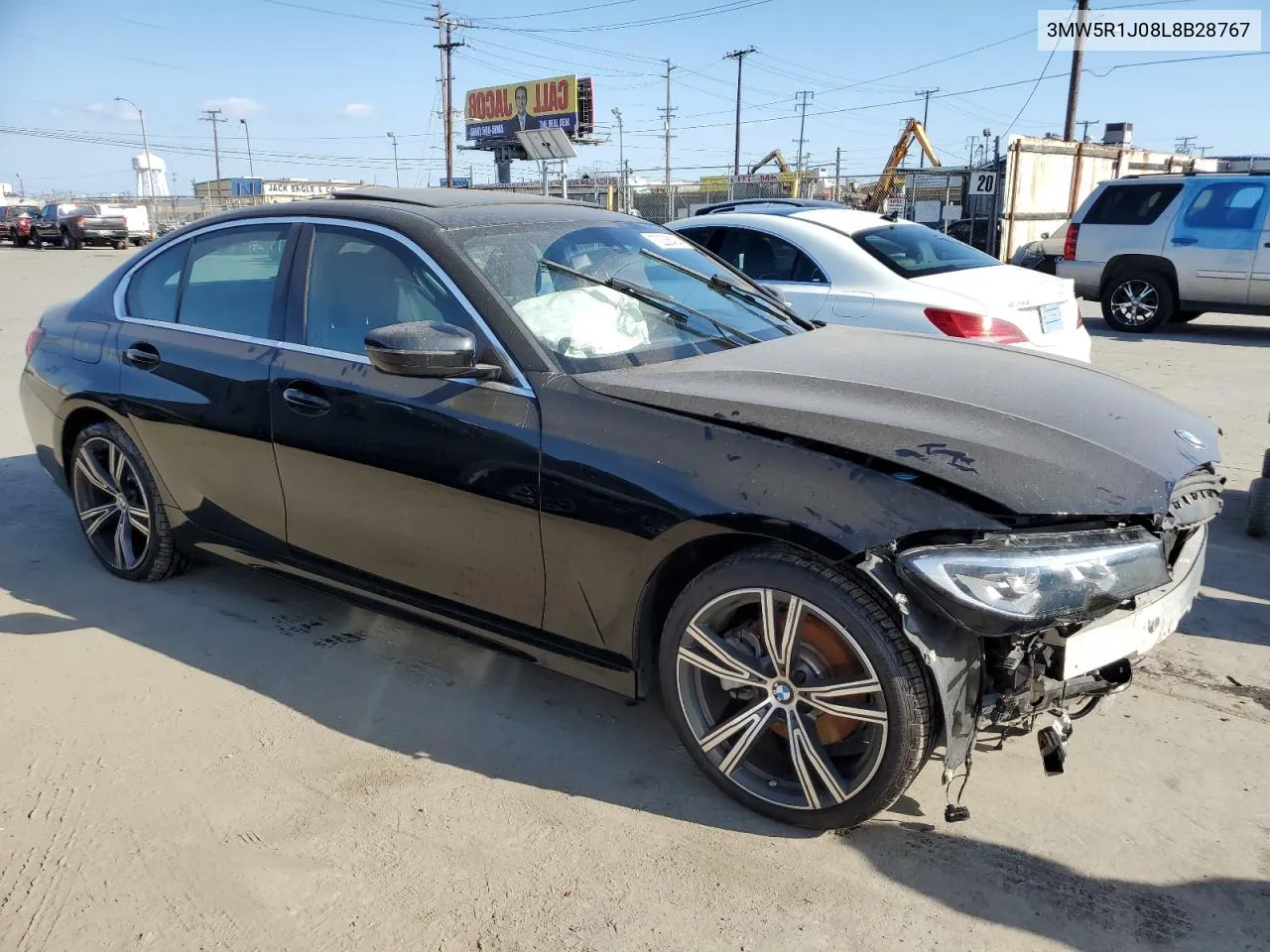 2020 BMW 330I VIN: 3MW5R1J08L8B28767 Lot: 72236404