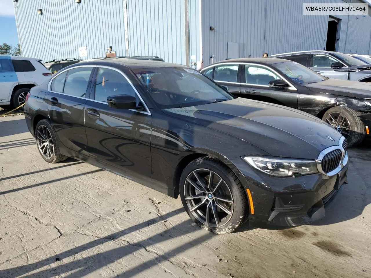 2020 BMW 330Xi VIN: WBA5R7C08LFH70464 Lot: 75553904