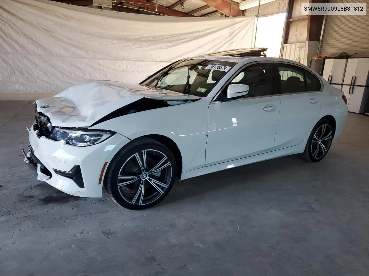 2020 BMW 330Xi VIN: 3MW5R7J09L8B31812 Lot: 76188324