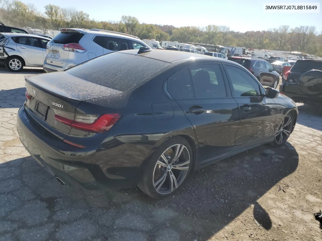 2020 BMW 330Xi VIN: 3MW5R7J07L8B15849 Lot: 76943414