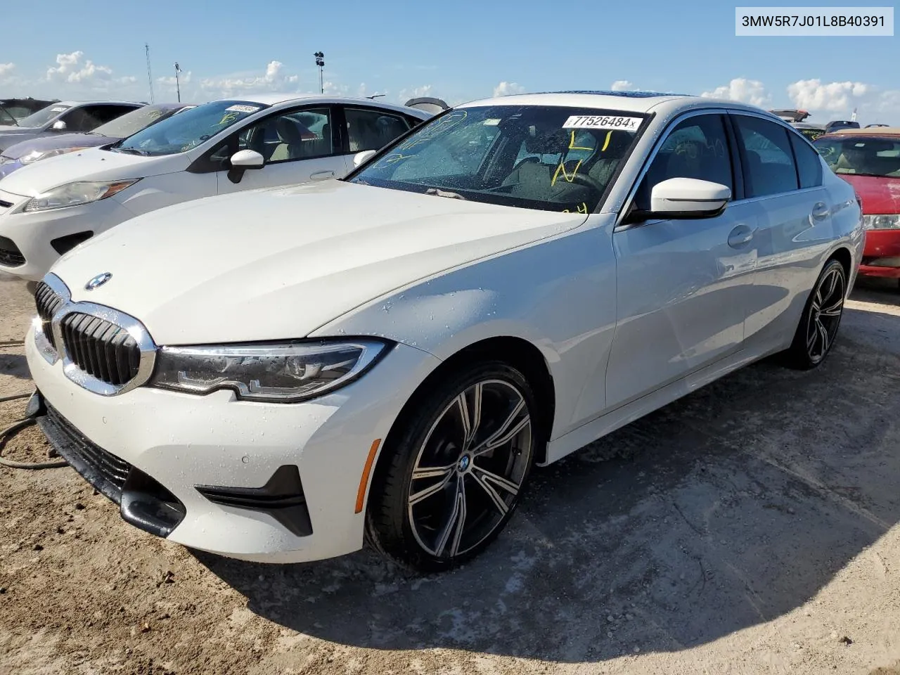 2020 BMW 330Xi VIN: 3MW5R7J01L8B40391 Lot: 77526484