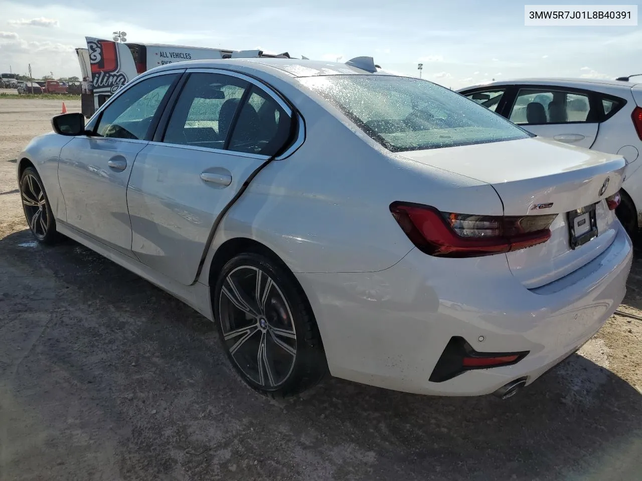 2020 BMW 330Xi VIN: 3MW5R7J01L8B40391 Lot: 77526484