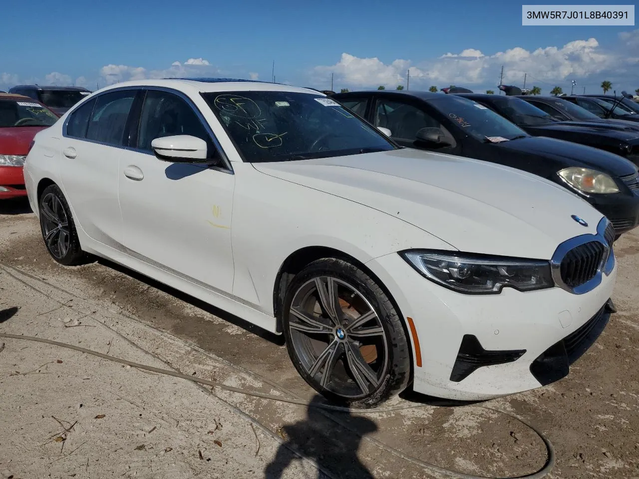 2020 BMW 330Xi VIN: 3MW5R7J01L8B40391 Lot: 77526484