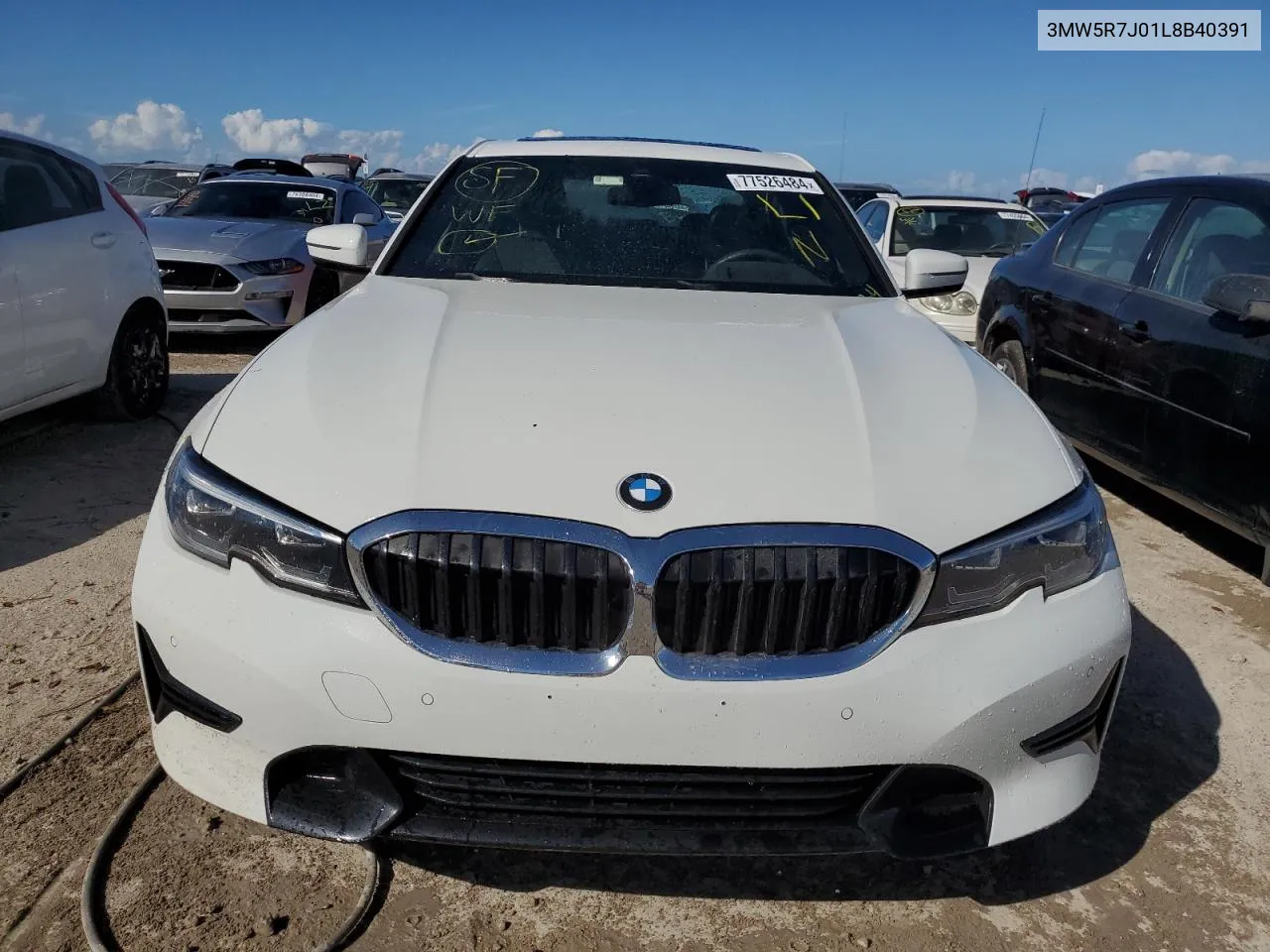 2020 BMW 330Xi VIN: 3MW5R7J01L8B40391 Lot: 77526484