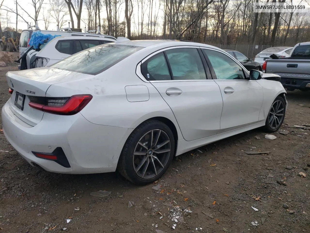 2020 BMW 330Xi VIN: 3MW5R7J01L8B31559 Lot: 78808324