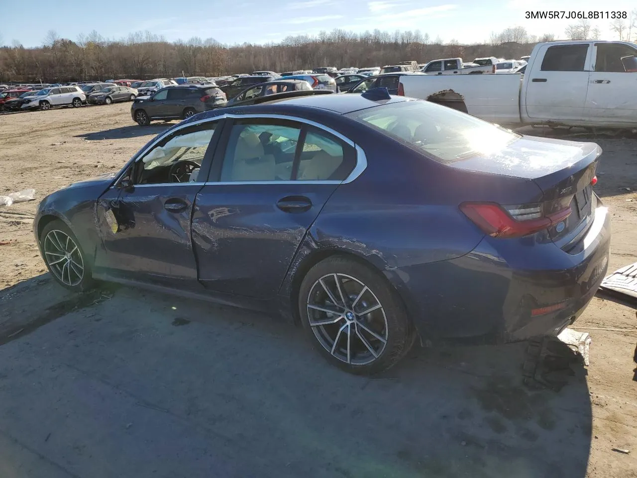 2020 BMW 330Xi VIN: 3MW5R7J06L8B11338 Lot: 80246664