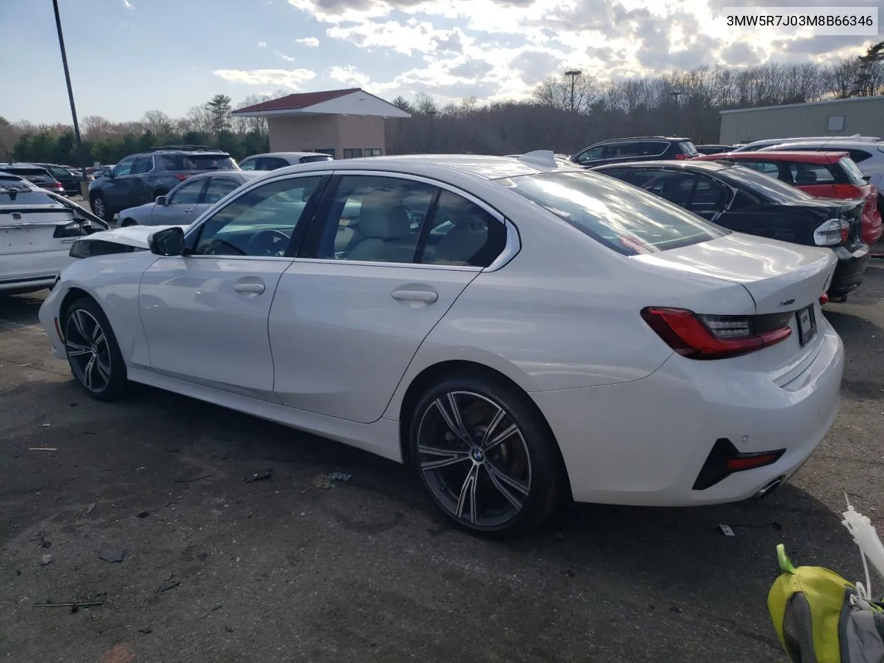 2021 BMW 330Xi VIN: 3MW5R7J03M8B66346 Lot: 50989504