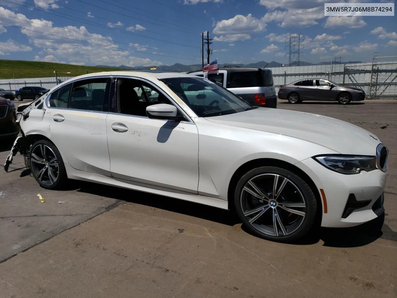 2021 BMW 330Xi VIN: 3MW5R7J06M8B74294 Lot: 58407134