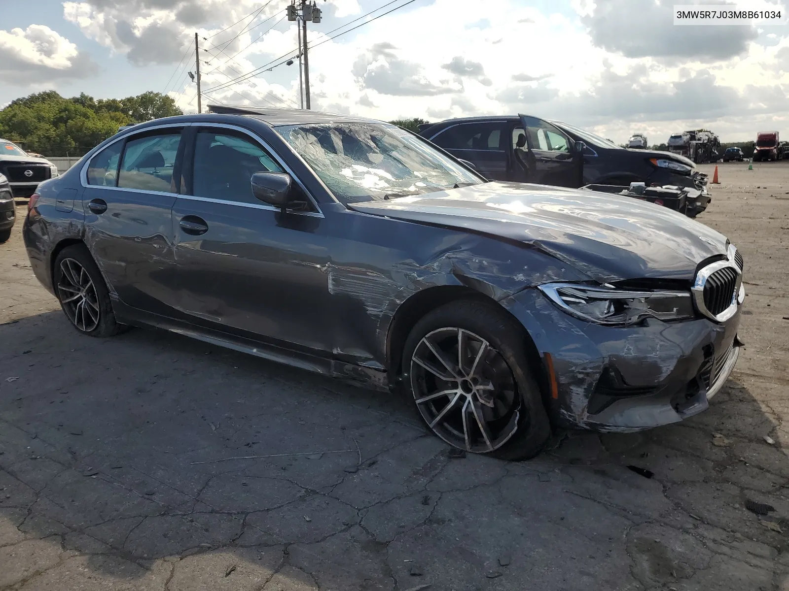 2021 BMW 330Xi VIN: 3MW5R7J03M8B61034 Lot: 68082944