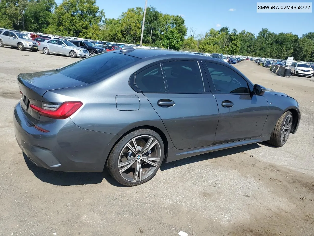 2021 BMW 330Xi VIN: 3MW5R7J02M8B58772 Lot: 69073444