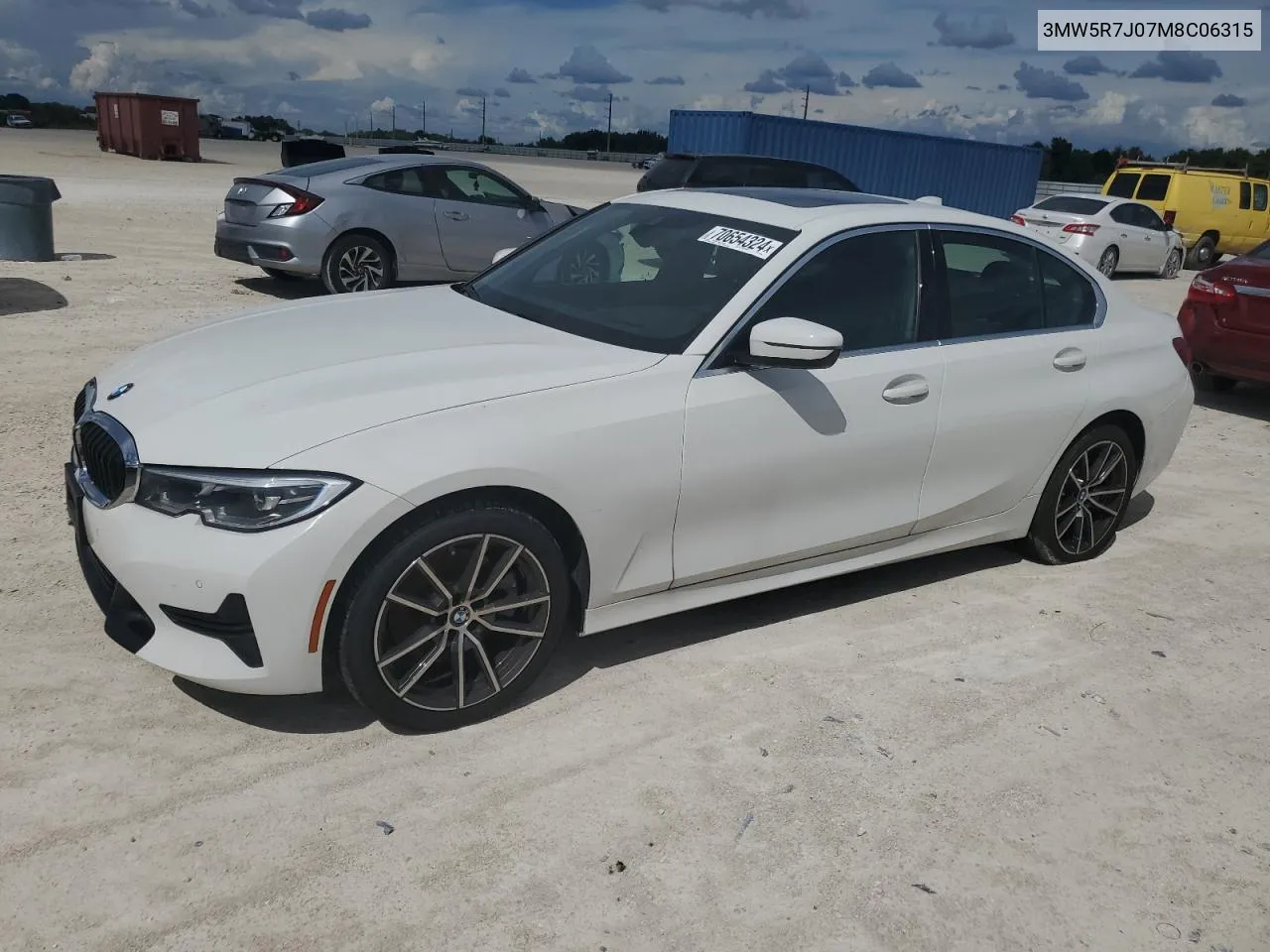 2021 BMW 330Xi VIN: 3MW5R7J07M8C06315 Lot: 70654324