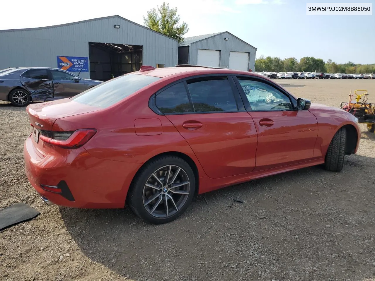 2021 BMW 330Xe VIN: 3MW5P9J02M8B88050 Lot: 71253524