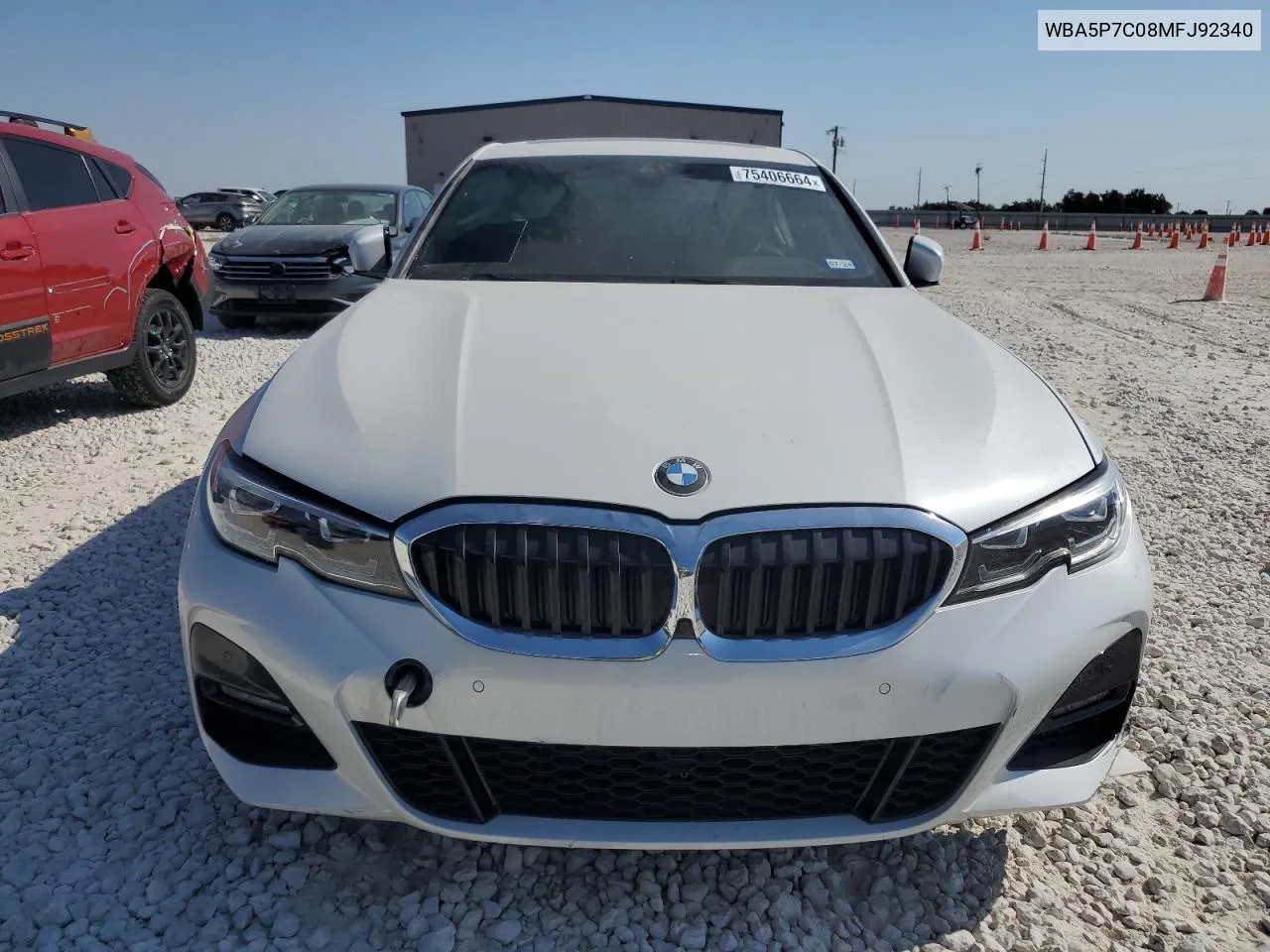 2021 BMW 330E VIN: WBA5P7C08MFJ92340 Lot: 75406664