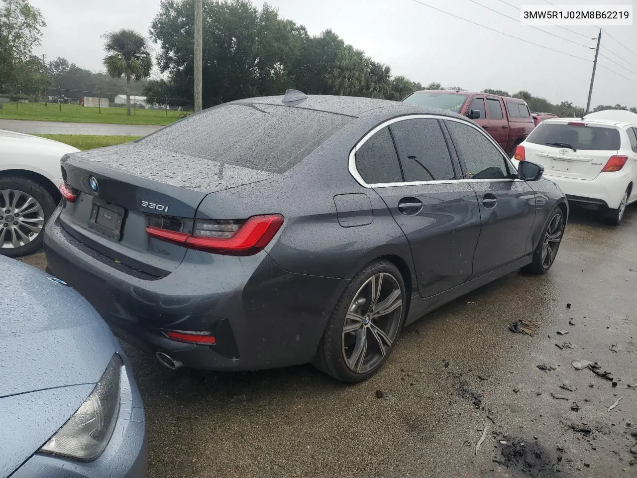 2021 BMW 330I VIN: 3MW5R1J02M8B62219 Lot: 75943334