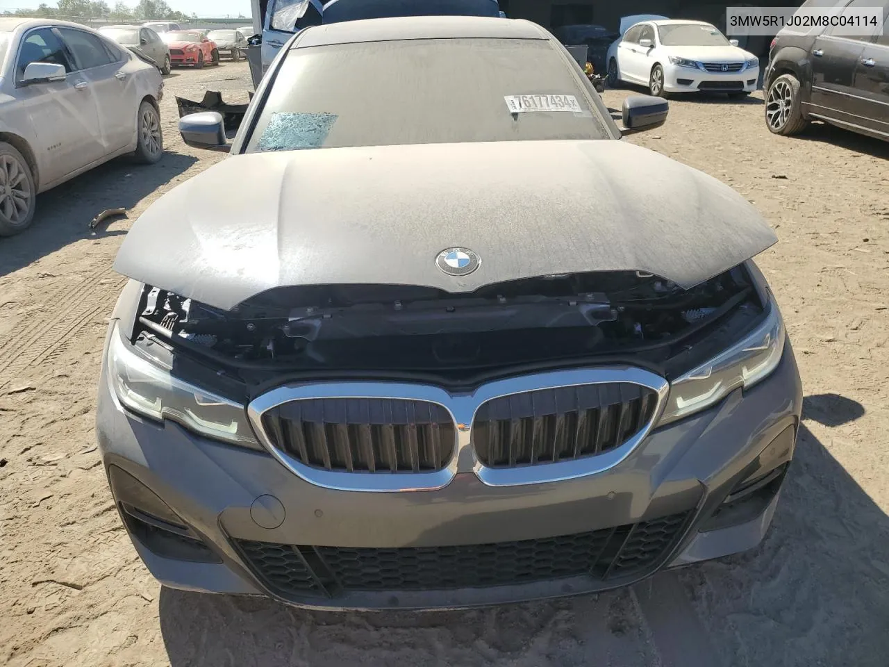 2021 BMW 330I VIN: 3MW5R1J02M8C04114 Lot: 76177434