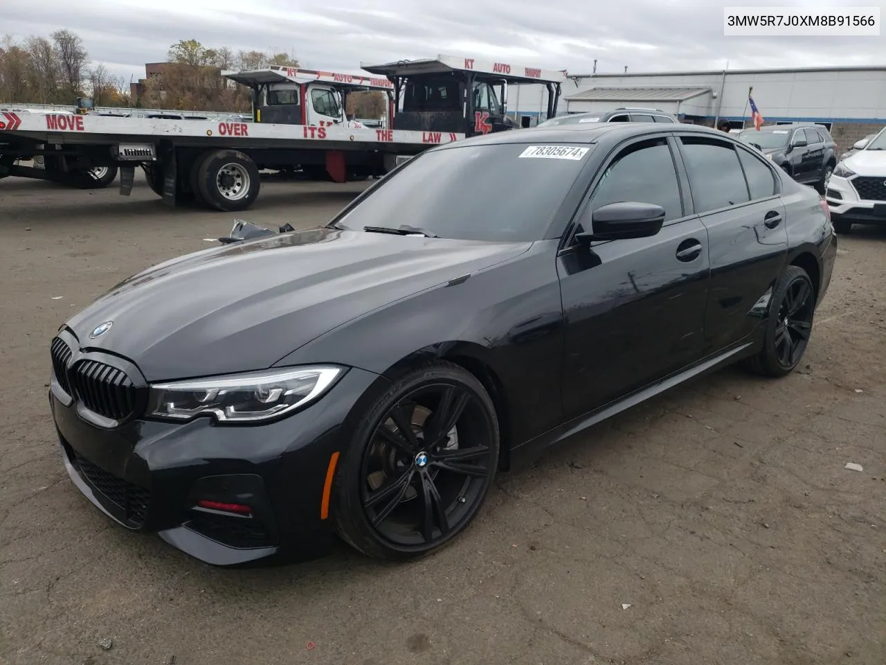 2021 BMW 330Xi VIN: 3MW5R7J0XM8B91566 Lot: 78305674